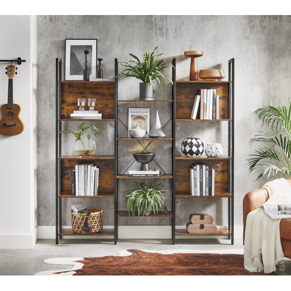 Steelside™ Crave 65.4'' H x 62.2'' W Steel Library Bookcase & Reviews